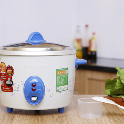 Nồi cơm nắp rời Sharp 1.8 lít KSH-D19V , Công suất 700W - Giao màu ngẫu nhiên - Hàng chính hãng