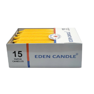 Hộp 15 cây nến thơm thẳng Eden Candle FTRAMART EDC2317 cao 15cm (Cam)