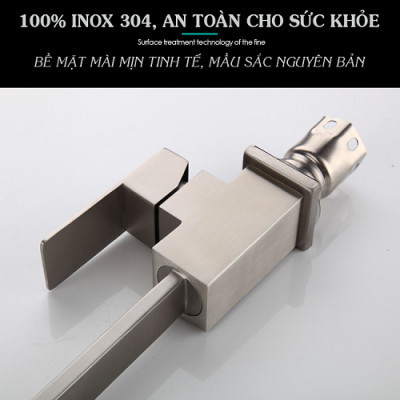 (TẶNG DÂY CẤP NƯỚC) Vòi rửa chén bát nóng lạnh inox sus304 Valenza VD01 - hàng chính hãng