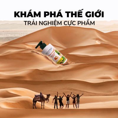 Dầu gội NATUFRÈS Moroccan Secret Tinh Dầu Argan - Ngăn ngừa khô xơ, giúp tóc suôn mượt, mềm mại 250ml,450ml