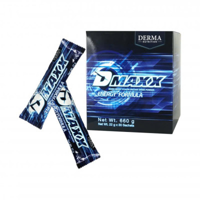 DMAXX thức uống bổ sung vitamin năng lượng có đường DAMODE 25 gói dùng thử màu xanh