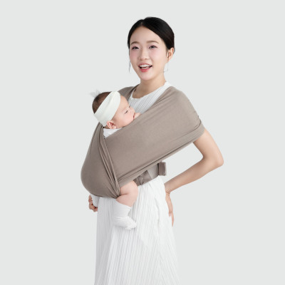 [Thiết Kế Mới - Màu Mocha] Địu Vải Em Bé Sling Baby Sling Nova/Nova Plus Dễ Địu Êm Vai An Toàn Cho Bé 0–24 Tháng