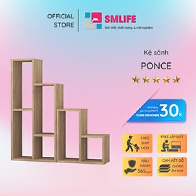 Kệ gỗ trang trí cây cảnh SMLIFE Ponce