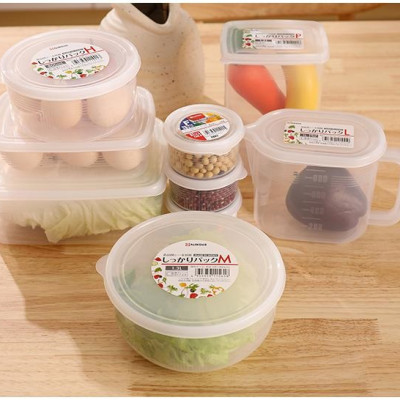 Hộp nhựa bảo quản thực phẩm Nakaya 540ml - Hình tròn 