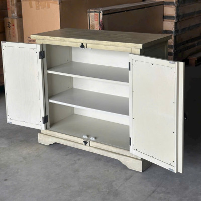 Tủ bếp, tủ trang trí 2 cánh mở SM15CT Tundo KT Ngang 102 x Sâu 46 x Cao 91 / cm