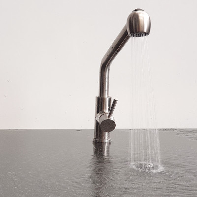 Vòi rửa chén nóng lạnh 2 chế độ chảy, dây kéo Inox SUS 304 Eurolife EL-T10R