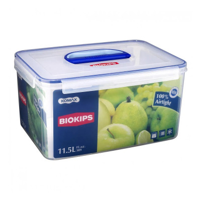 Hộp nhựa đựng thực phẩm Biokips Komax 11.5L có quai xách, nhựa chịu nhiệt cao, xuất xứ Hàn Quốc