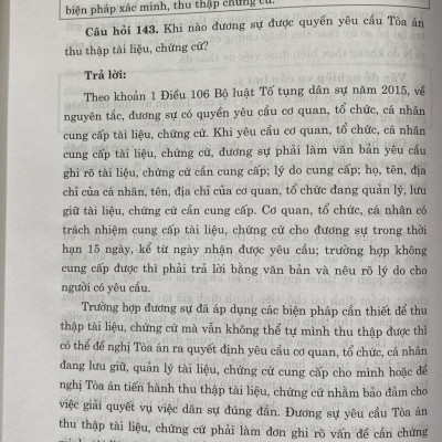 Cẩm Nang Nghiệp Vụ Dành Cho Thẩm Phán, Kiểm Sát Viên, Luật Sư ( Trong lĩnh vực dân sự và tố tụng dân sự) ( Xuất bản lần thứ ba có sửa chữa, bổ sung)