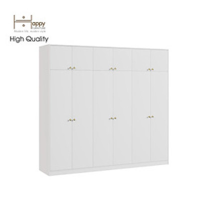 [Happy Home Furniture] ELEGANT, Tủ quần áo 2 ngăn kéo 2m4x2m2 , 240cm x 54cm x 220cm ( DxRxC), TCM_043