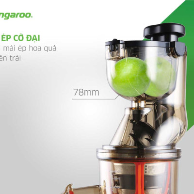 MÁY ÉP TRÁI CÂY KANGAROO KG200SJD1 (MÁY ÉP CHẬM 665ml - 200W) Hàng Chính Hãng)