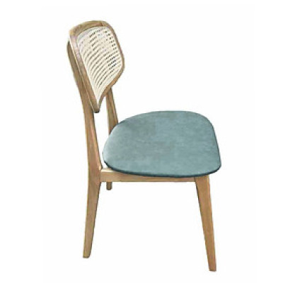 Ghế nhà hàng gỗ ash lưng đan mắt cáo PLC 3A-P Nội thất Capta Ghế ăn gỗ tựa mây đan mắt cáo có bọc nệm simili cao cấp tại tp hcm