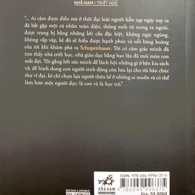 Schopenhauer - Nhà Giáo Dục