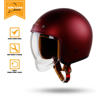 Mũ Bảo Hiểm 3/4 Đầu Kính Âm Royal M139 Thời Thượng, Hiện Đại