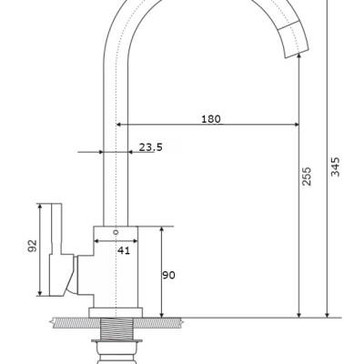 VÒI RỬA BÁT KB508 BLACK