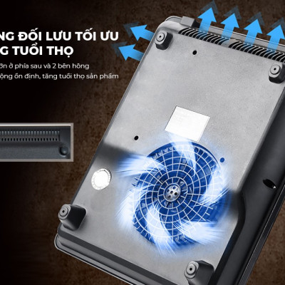 Bếp Từ Đơn Điện Tử Cảm Ứng Sunhouse MAMA SHD6860 Tặng Kèm Nồi Lẩu Inox - Hàng Chính Hãng