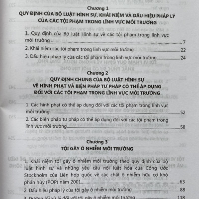 Bình Luận Các Tội Phạm Tong Lĩnh Vực Môi Trường