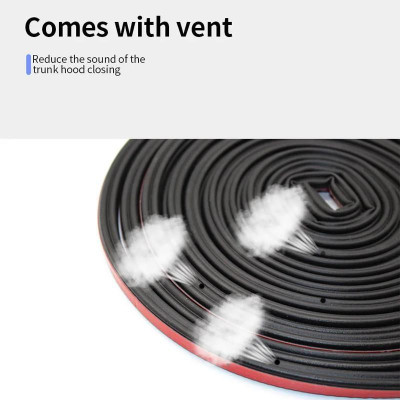 Gioăng cao su 5 lỗ,  dải cao su cửa ô tô, 2 lớp, không thấm nước, cách âm, chống ngấm nước