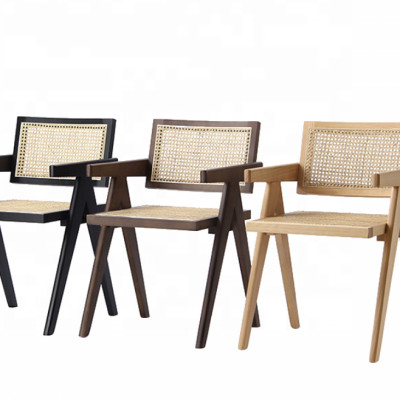 Ghế ăn Tundo có tay đan mây cao cấp kích thước 52 x 58 x 78cm