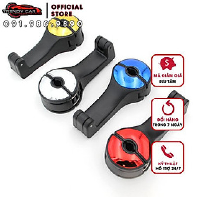 Móc Treo Đồ Sau Ghế Xe Hơi Ô Tô Kiêm Kẹp Điện Thoại Tiện Lợi Sét 2 móc treo đồ cài sau ghế ô tô