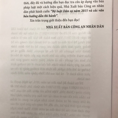 Sách Bộ Luật Dân Sự Năm 2015 Và Các Văn Bản Hướng Dẫn Thi Hành Mới Nhất Năm 2021