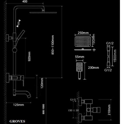 Sen cây tắm tân cổ điển đồng đỏ GS9807
