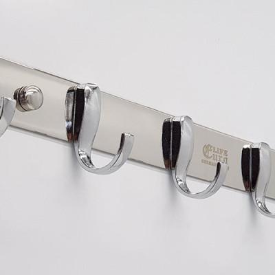 Móc treo áo 5 chấu Inox Eurolife EL-M4 (Trắng bạc)
