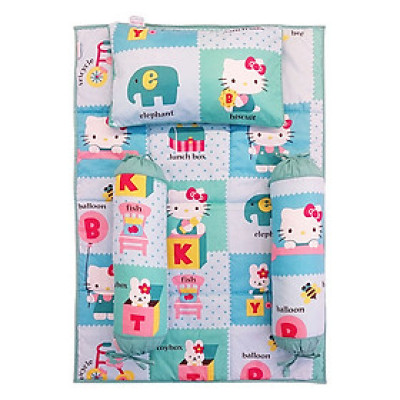 Bộ 4 Món Ga Gối Cho Bé Sleep Baby Alphabet Kitty - F75