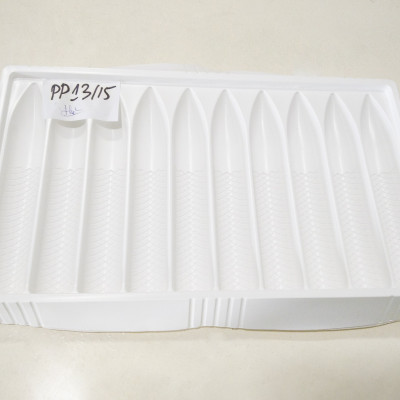 [Combo 100 cái] Khay nhựa PP đựng tôm Dong Ho TSTP bảo quản giữ dáng form tôm - Size 13/15 - Hàng chính hãng