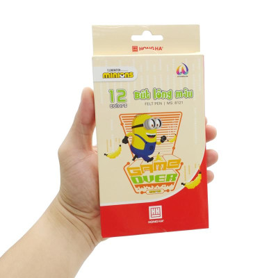 Hộp 12 Bút Lông Màu Minions - Hồng Hà 8121