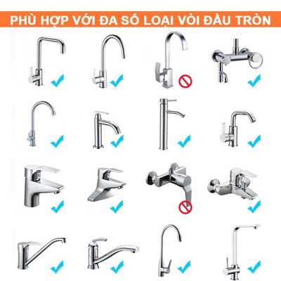 Vòi nước rửa bát tăng áp xoay 360 độ 3 chế độ xả nước