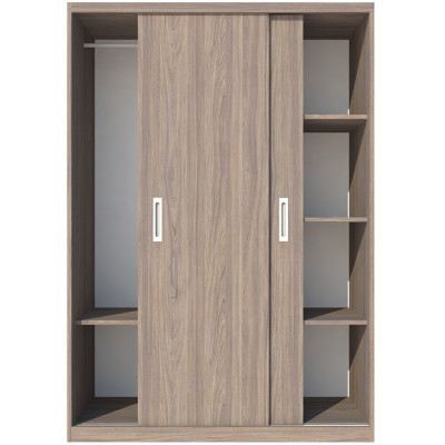 [Miễn phí vận chuyển & lắp đặt tại TP.HCM] Tủ quần áo gỗ cao cấp phong cách Bắc Âu thiết kế 2 cánh cửa lùa thông minh tích hợp nhiều hộc kệ Ohaha - CL019