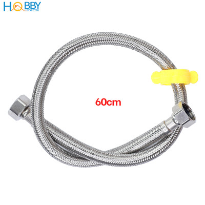 Vòi rửa chén 2 đầu tăng áp thân lò xo inox 304 Hobby home decor 2TA