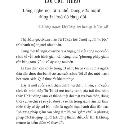 Giảm Cân Hiệu Quả Bằng Tâm Lý