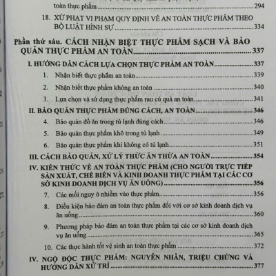 Sách Luật An Toàn Thực Phẩm – Công Tác Thanh Tra Kiểm Tra Bảo Đảm An Toàn Vệ Sinh Thực Phẩm Trong Các Đơn Vị, Doanh Nghiệp, Quán Ăn, Nhà Hàng, Khách Sạn - V2305D