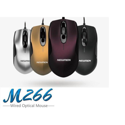 Chuột máy tính có dây NEWMEN M266, chuột quang, 1200DPI, dùng cho game, văn phòng - Hàng Chính Hãng,Bảo hành 24 tháng