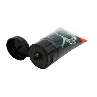 Tuýp màu vẽ acrylic 30ml black (đen) Faber 183099