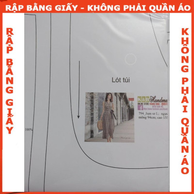 Rập giấy A0 jum cổ tim mã 794 (BẢN VẼ)