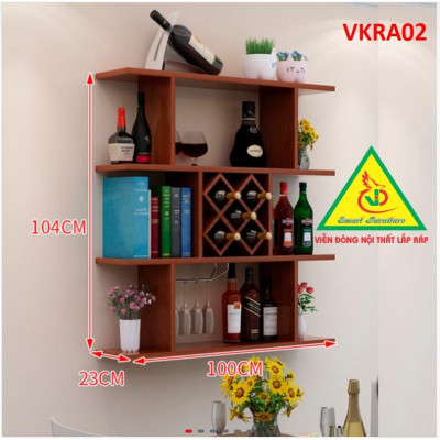 Kệ  trang trí treo tường VKRA02 - Nội thất lắp ráp 