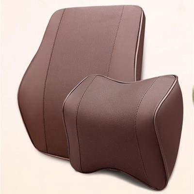 Bộ Tựa Lưng Cao Su Non Nguyên Khối Bọc Da Cao Cấp 3 màu đen, nâu, be thoáng khí chống mỏi