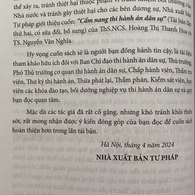 Cẩm Nang Thi Hành Án Dân Sự 