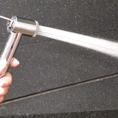 Bộ xịt vệ sinh tăng áp cao, chất liệu nhựa ABS mạ Chrome Eurolife EL-X08