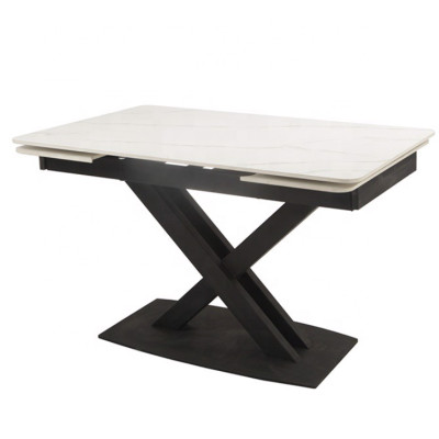 Bàn ăn thông minh kéo dài mặt đá ceramic Juno Sofa chân sắt kích thước 1m4/1m8 x 80 x 75cm