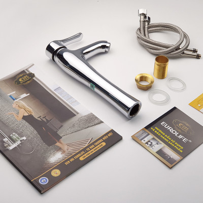 Vòi Lavabo nóng lạnh Đồng mạ Chrome Eurolife EL-D19