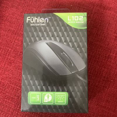 Chuột máy tính có dây Fuhlen L102 màu đen/ đỏ/ hồng/ trắng dùng văn phòng, chơi game- Hàng chính hãng