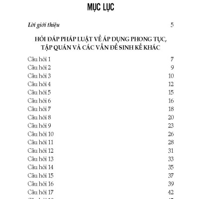 Tư Vấn, Phổ Biến Và Áp Dụng Pháp Luật Dân Sự (Phong Tục Tập Quán Và Một Số Vấn Đề Sinh Kế)