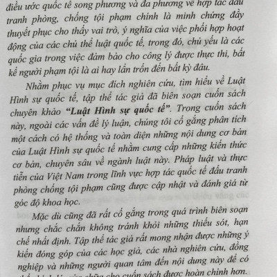 Luật Hình Sự Quốc Tế