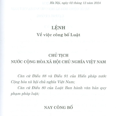 Luật Công Đoàn Năm 2024 - bản in 2025