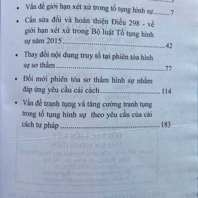 Giới Hạn Xét Xử Sơ Thẩm Trong Tố Tụng Hình Sự 