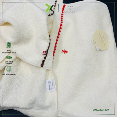 Khăn lau cho bé 34x80cm hiệu Orunet Nhật Bản chất cotton OG2006