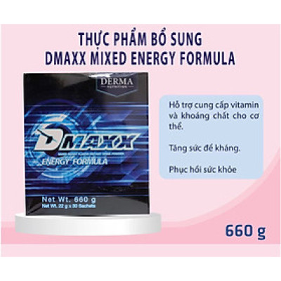 DMAXX thức uống bổ sung vitamin năng lượng có đường DAMODE 9 gói dùng thử màu xanh
